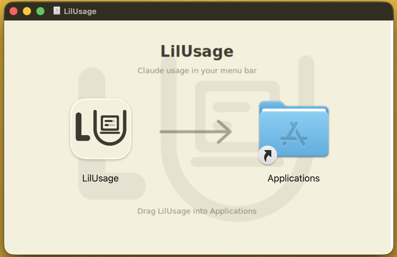 LilUsage first-run explainer